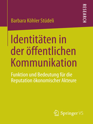 cover image of Identitäten in der öffentlichen Kommunikation